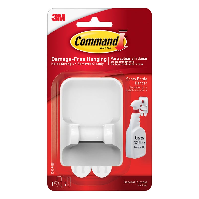 Command Spray Bottle Hanger with 2-Strips, 2-Pack, Organize Damage-Free - Image 2